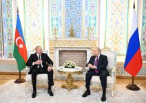 В Душанбе состоялась встреча Президента Ильхама Алиева с Президентом России Владимиром Путиным в формате один на один (ФОТО/ВИДЕО)