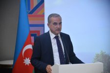 Посольство Туркменистана провело брифинг о строительстве мечети в Физули (ФОТО)