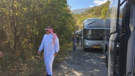 Началась поездка участников международной конференции в Агдере (ФОТО)