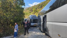 Началась поездка участников международной конференции в Агдере (ФОТО)