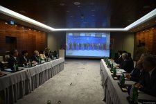 Посольство Туркменистана провело брифинг о строительстве мечети в Физули (ФОТО)