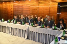 Посольство Туркменистана провело брифинг о строительстве мечети в Физули (ФОТО)
