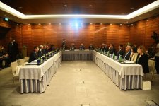 Посольство Туркменистана провело брифинг о строительстве мечети в Физули (ФОТО)