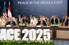 Президент Азербайджана Ильхам Алиев принял участие в Саммите мира по Ближнему Востоку (ФОТО/ВИДЕО)