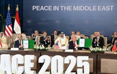 Президент Азербайджана Ильхам Алиев принял участие в Саммите мира по Ближнему Востоку (ФОТО/ВИДЕО)