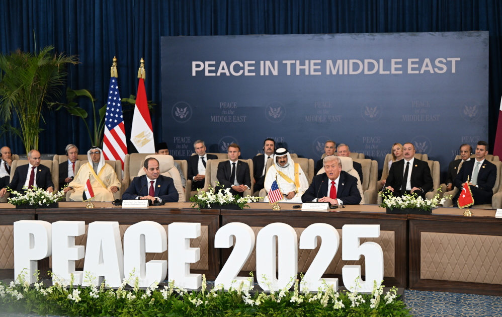 Президент Азербайджана Ильхам Алиев принял участие в Саммите мира по Ближнему Востоку (ФОТО/ВИДЕО)