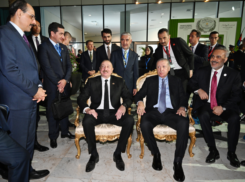 Президент Азербайджана Ильхам Алиев принял участие в Саммите мира по Ближнему Востоку (ФОТО/ВИДЕО)