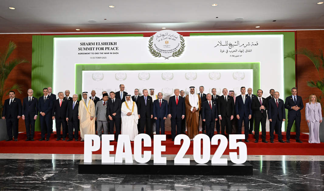 Президент Азербайджана Ильхам Алиев принял участие в Саммите мира по Ближнему Востоку (ФОТО/ВИДЕО)