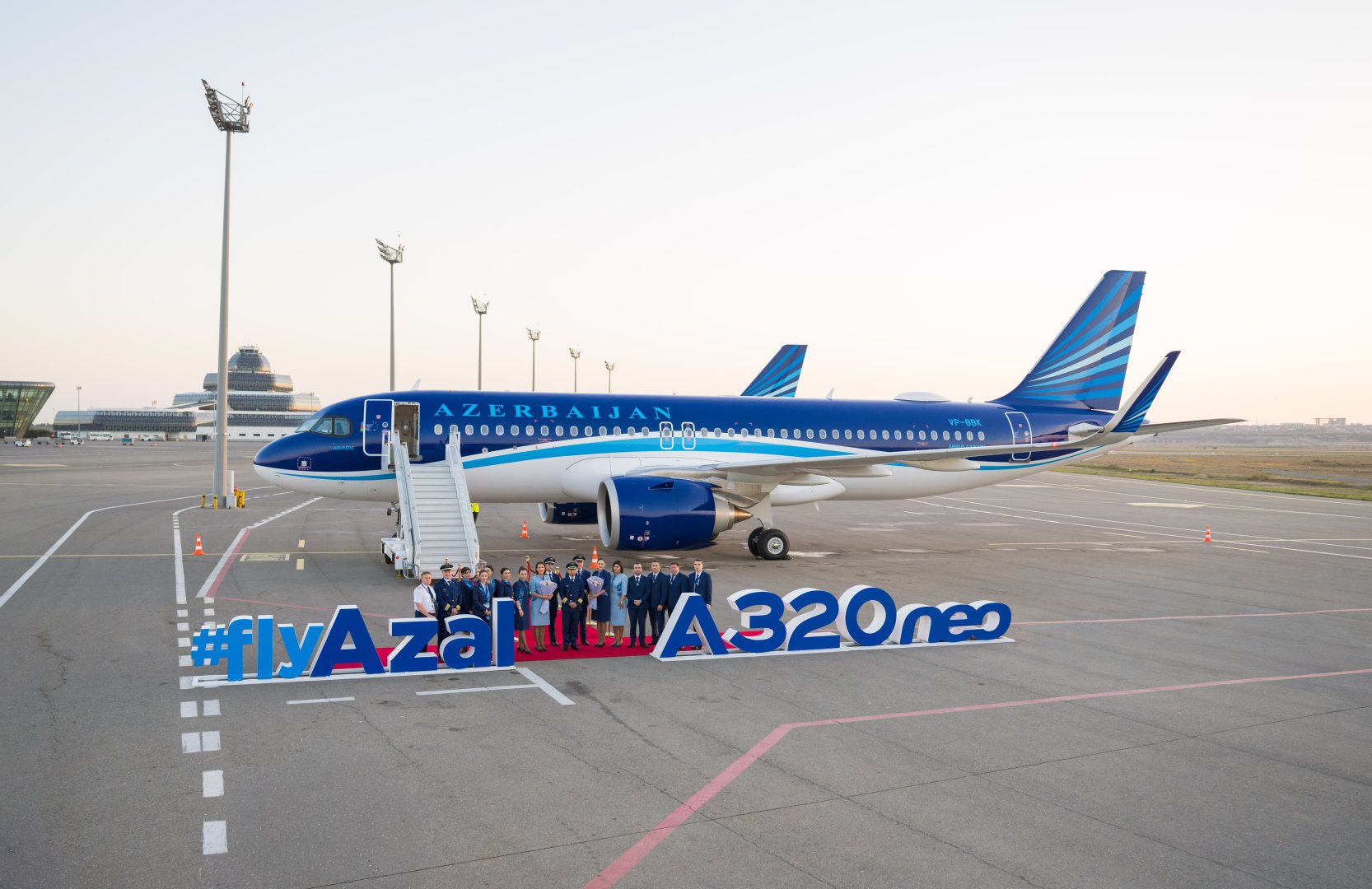 AZAL продолжает обновление флота: второй новый Airbus A320neo прибыл в Баку в этом году (ФОТО)