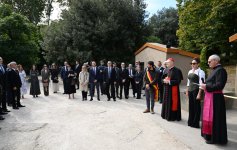 Первый вице-президент Мехрибан Алиева приняла участие в церемонии открытия проекта реставрации катакомб Святой Коммодиллы в Ватикане (ФОТО/ВИДЕО)