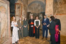 Первый вице-президент Мехрибан Алиева приняла участие в церемонии открытия проекта реставрации катакомб Святой Коммодиллы в Ватикане (ФОТО/ВИДЕО)