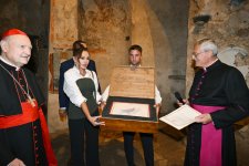 Первый вице-президент Мехрибан Алиева приняла участие в церемонии открытия проекта реставрации катакомб Святой Коммодиллы в Ватикане (ФОТО/ВИДЕО)