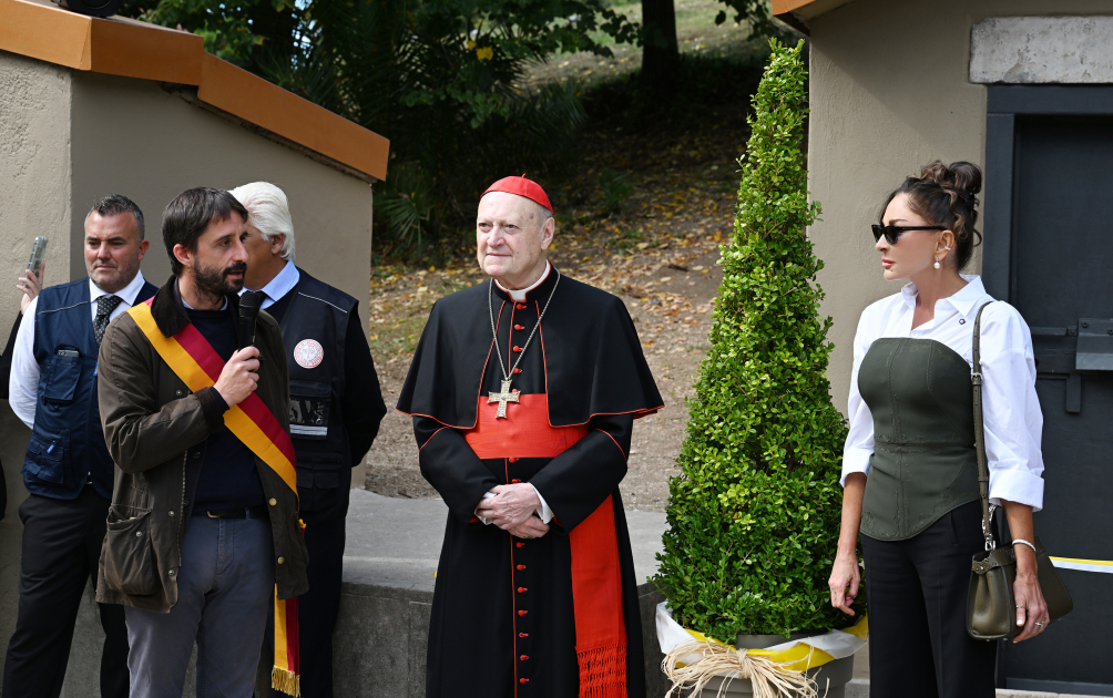 Первый вице-президент Мехрибан Алиева приняла участие в церемонии открытия проекта реставрации катакомб Святой Коммодиллы в Ватикане (ФОТО/ВИДЕО)