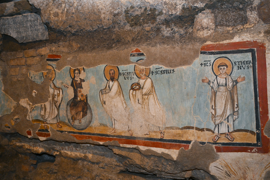 Первый вице-президент Мехрибан Алиева приняла участие в церемонии открытия проекта реставрации катакомб Святой Коммодиллы в Ватикане (ФОТО/ВИДЕО)