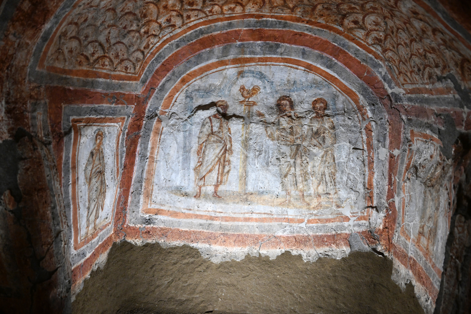 Первый вице-президент Мехрибан Алиева приняла участие в церемонии открытия проекта реставрации катакомб Святой Коммодиллы в Ватикане (ФОТО/ВИДЕО)