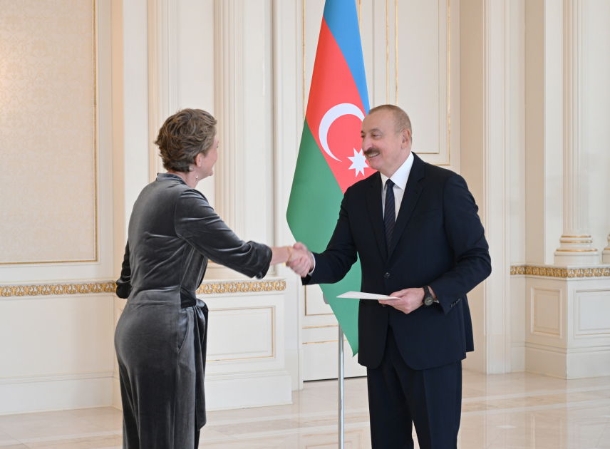 Президент Ильхам Алиев принял верительные грамоты новоназначенного посла Нидерландов в Азербайджане (ФОТО)