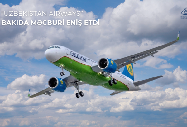 Самолет Uzbekistan Airways совершил вынужденную посадку в Бакинском аэропорту