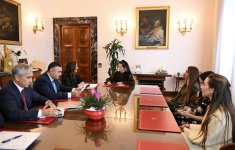 Первый вице-президент Мехрибан Алиева встретилась с президентом Губернаторства Государства-Городa Ватикан (ФОТО)