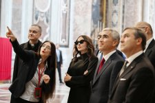Первый вице-президент Мехрибан Алиева ознакомилась с реставрационными работами, проведенными в Базилике Святого Петра в Ватикане (ФОТО)
