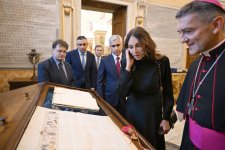 Первый вице-президент Мехрибан Алиева посетила Ватиканскую апостольскую библиотеку (ФОТО)
