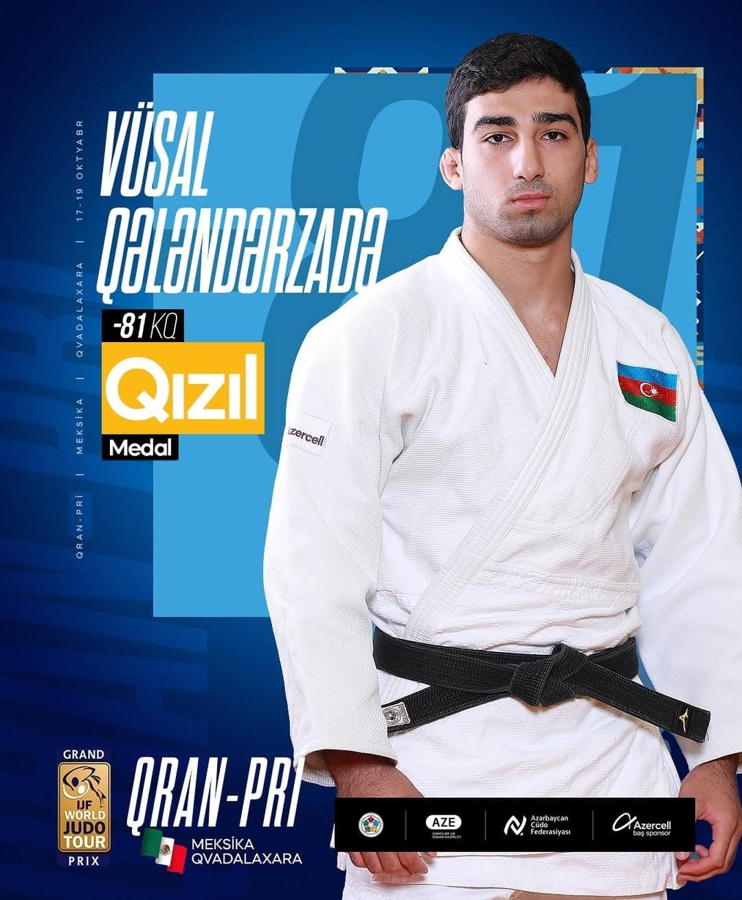 Азербайджанские дзюдоисты завоевали три медали на Гран-при в Мексике (ФОТО)