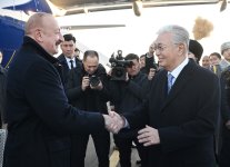 Президент Ильхам Алиев прибыл с государственным визитом в Казахстан (ФОТО/ВИДЕО)