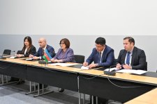 Сахиба Гафарова встретилась с председателями парламентов Намибии и Боснии и Герцеговины (ФОТО)