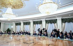 В Астане с участием Президента Ильхама Алиева и Президента Касым-Жомарта Токаева состоялось второе заседание Высшего межгосударственного совета Азербайджан-Казахстан (ФОТО)