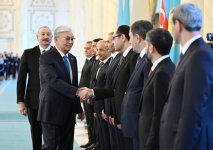 В Астане состоялась церемония официальной встречи Президента Ильхама Алиева (ФОТО)