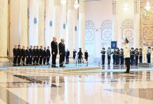 В Астане состоялась церемония официальной встречи Президента Ильхама Алиева (ФОТО)