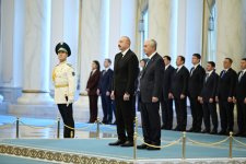 В Астане состоялась церемония официальной встречи Президента Ильхама Алиева (ФОТО)