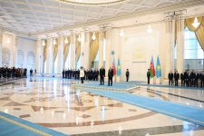 В Астане состоялась церемония официальной встречи Президента Ильхама Алиева (ФОТО)