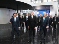 Президент Ильхам Алиев и Президент Касым-Жомарт Токаев посетили Международный центр искусственного интеллекта Alem.ai в Астане (ФОТО)