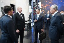 Президент Ильхам Алиев и Президент Касым-Жомарт Токаев посетили Международный центр искусственного интеллекта Alem.ai в Астане (ФОТО)
