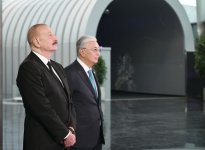 Президент Ильхам Алиев и Президент Касым-Жомарт Токаев посетили Международный центр искусственного интеллекта Alem.ai в Астане (ФОТО)