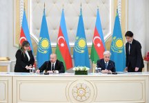 Состоялся обмен документами, подписанными между Азербайджаном и Казахстаном (ФОТО)