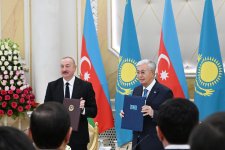 Состоялся обмен документами, подписанными между Азербайджаном и Казахстаном (ФОТО)