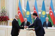 Состоялся обмен документами, подписанными между Азербайджаном и Казахстаном (ФОТО)