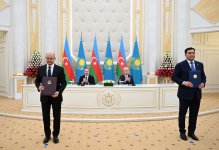 Состоялся обмен документами, подписанными между Азербайджаном и Казахстаном (ФОТО)
