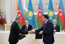 Состоялся обмен документами, подписанными между Азербайджаном и Казахстаном (ФОТО)