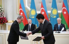 Состоялся обмен документами, подписанными между Азербайджаном и Казахстаном (ФОТО)