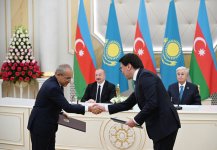 Состоялся обмен документами, подписанными между Азербайджаном и Казахстаном (ФОТО)
