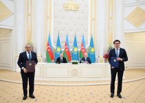 Состоялся обмен документами, подписанными между Азербайджаном и Казахстаном (ФОТО)