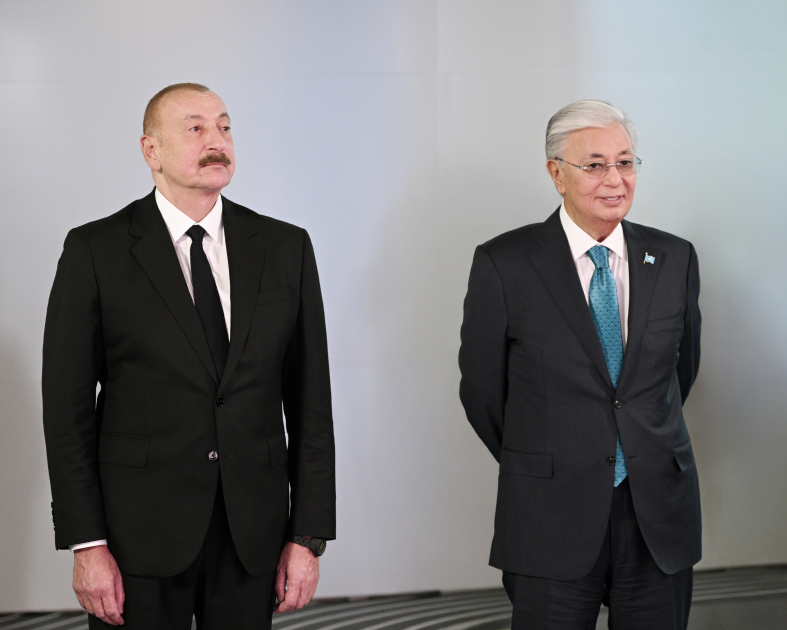 Президент Ильхам Алиев и Президент Касым-Жомарт Токаев посетили Международный центр искусственного интеллекта Alem.ai в Астане (ФОТО)