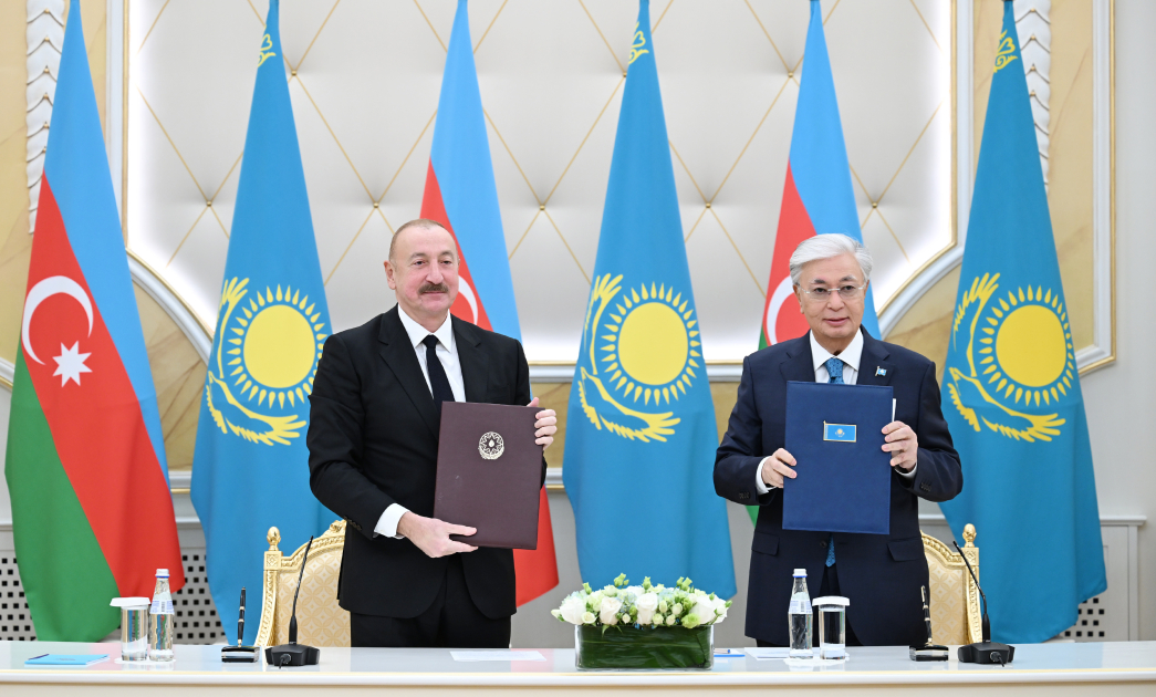 Состоялся обмен документами, подписанными между Азербайджаном и Казахстаном (ФОТО)