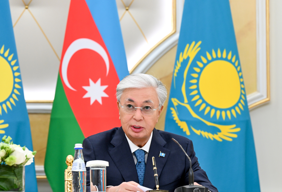 Президент Касым-Жомарт-Токаев: Казахстан и Азербайджан намерены в ближайшей перспективе довести двусторонний товарооборот до 1 миллиарда долларов