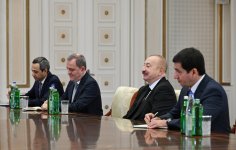 Президент Ильхам Алиев принял министра иностранных дел Эстонии (ФОТО/ВИДЕО)