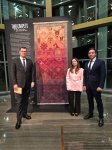 В рамках мировой премьеры балета "Два ковра" в Астане состоялся показ экспозиции "Азерхалча" (ФОТО)