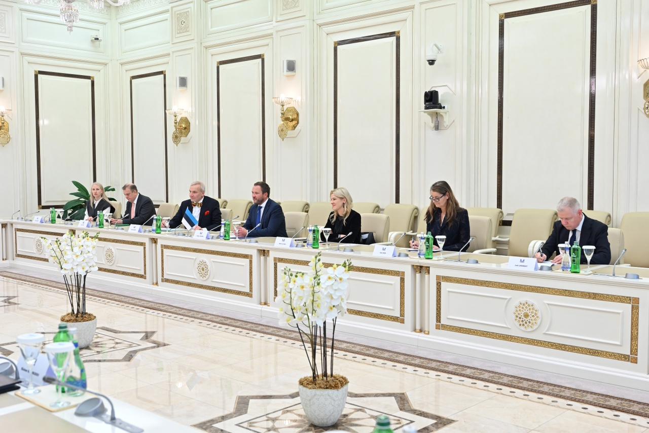 Спикер Милли Меджлиса провела обсуждения с министром иностранных дел Эстонии (ФОТО)