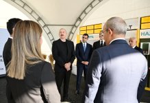 Президент Ильхам Алиев принял участие в открытии завода по переработке ячменя ООО Promalt в Имишли (ФОТО)